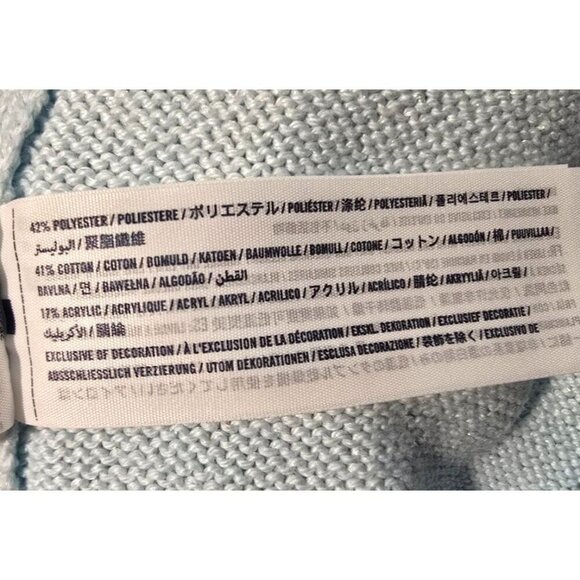 Abercrombie Kids Sweater Dress 13/14 Metallic Blue long Sleeve Pullover Casual - Picture 11 of 15